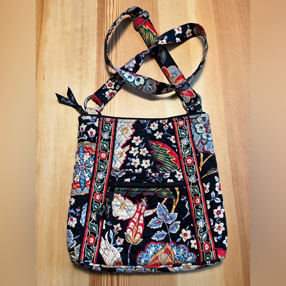 Vera Bradley Versailles Quilted Crossbody Bag with Floral Design